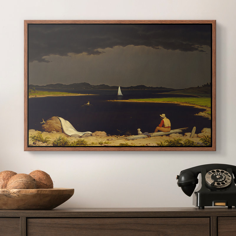 Toile tendue avec cadre 0-Martin Johnson Heade, 16 x 24, Noyer