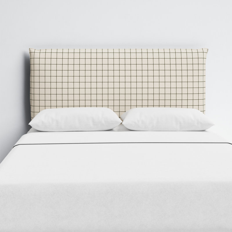 Bessinger Headboard, King, Line Tattersall Green