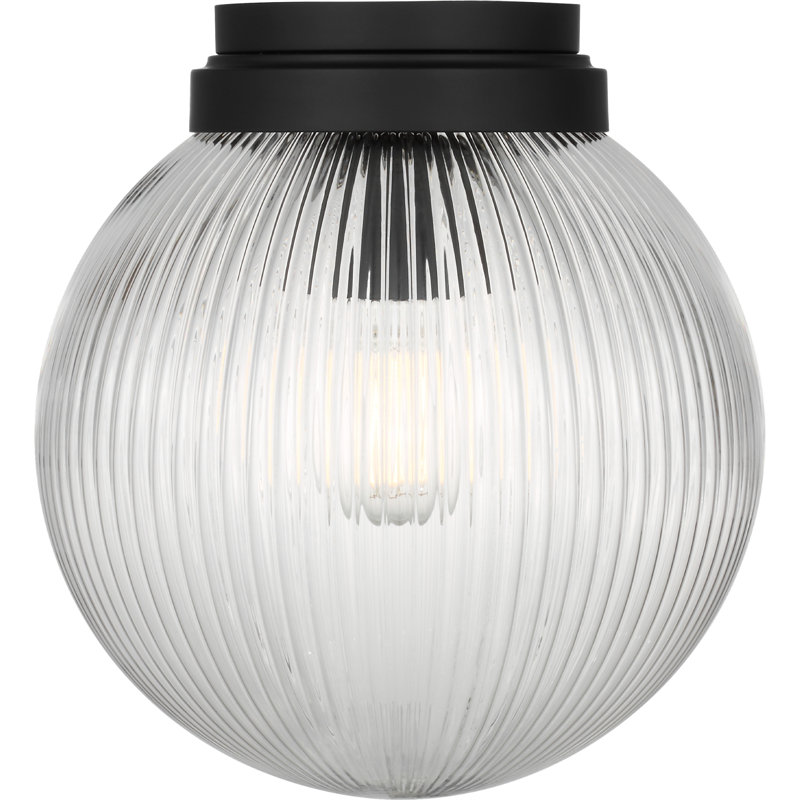 Plafonnier Scott Living Preston 10 po à intensité variable, 1 lumière, noir minuit, avec ampoule DEL, Nuit noire