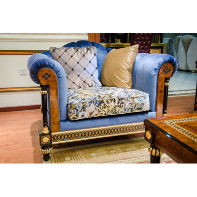 Fauteuil en coton de 44,9 po de largeur