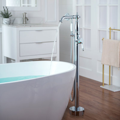 Robinet de baignoire monocommande à fixation au sol