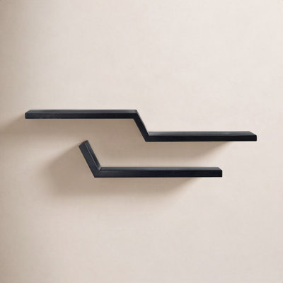 Marv Solid Mango Wood Wall Mounted Floating Shelves