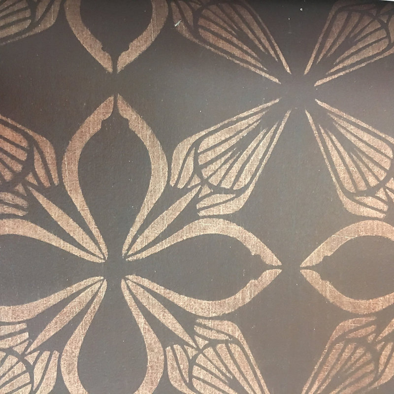 Freda Floral Metallic Wallpaper Roll, Merlot