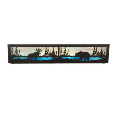 Rustic Lodge 4 - Light Dimmable LED Vanity Light