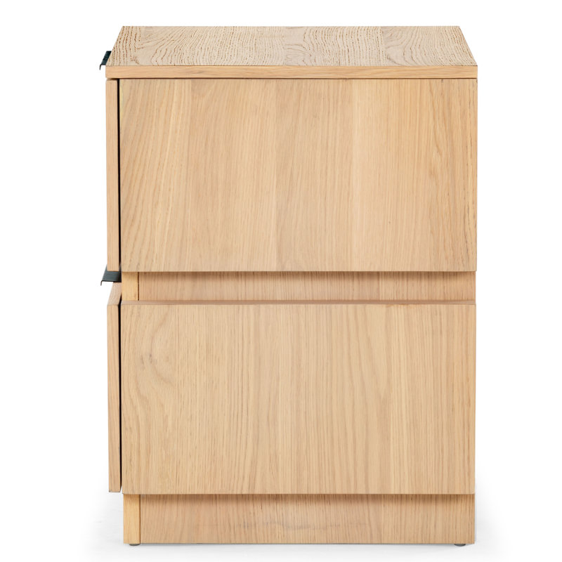 Titus 2 Drawer Nightstand, Oak