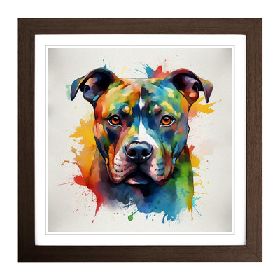 Staffordshire Bull Terrier No.2 - Framed Print