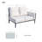 2 Seater Aluminum Outdoor Sofa Set Of 2