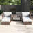 Annia Rattan Wicker Fully Assembled 4 - Person Seating Group with Cushions-38014166