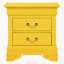 Table de chevet 2 tiroirs Traditional, jaune-1751040033