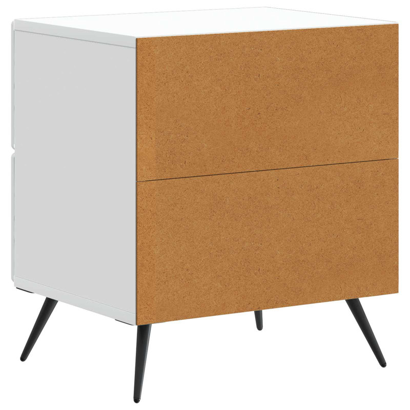 43cm W Engineered Wood Bedside Table