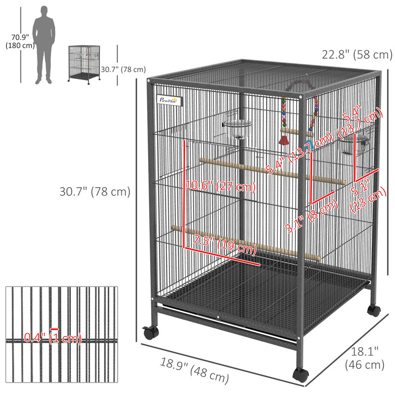 Cage à oiseau Ried 29,25 po Ried