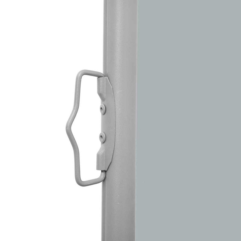 Store latéral rétractable WALPLUS pour terrasse, en polyester et acier anthracite, résistant aux UV, 140 x 1200 cm (55,1 x 472,4 po).