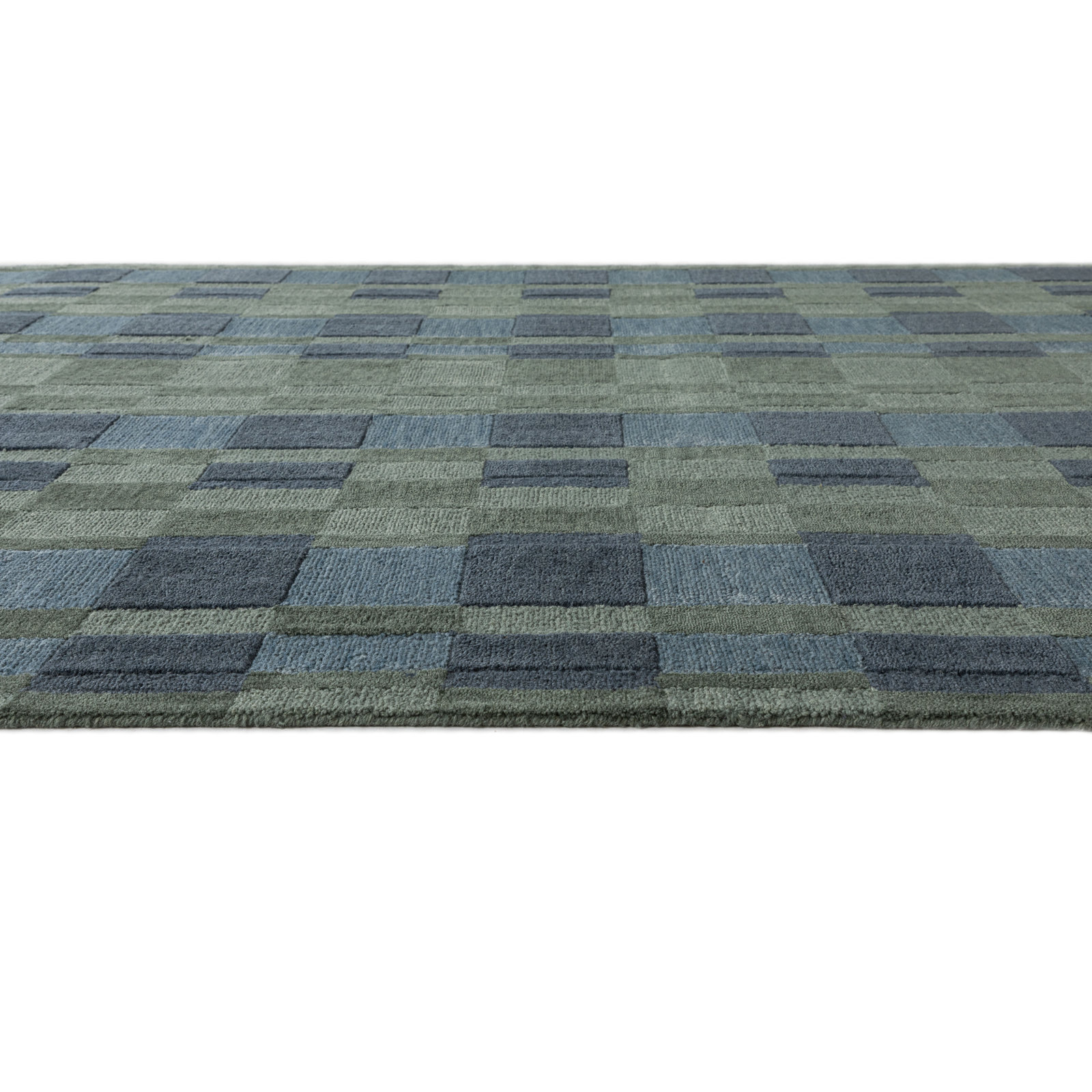 Hand-Tufted Wool Rug, Runner 2'6" x 8', Green