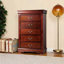 Commode de rangement en bois massif avec tiroirs à queue d'aronde et commode pour la chambre à coucher Afor-890508814