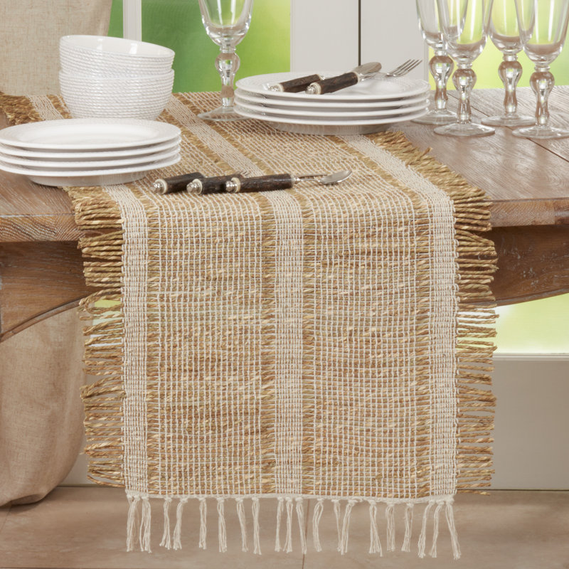 Mcentee Cotton Blend Table Runner, 72" x 16"