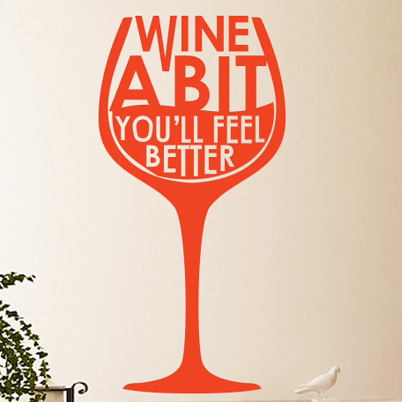Food & Beverage Wall Decal, Orange, Large