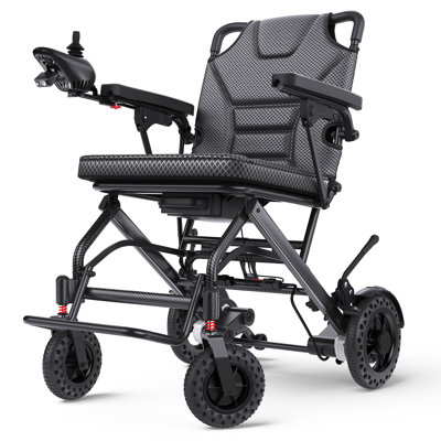 Lightweight Foldable Electric Wheelchair, Portable Power Mobility Chair