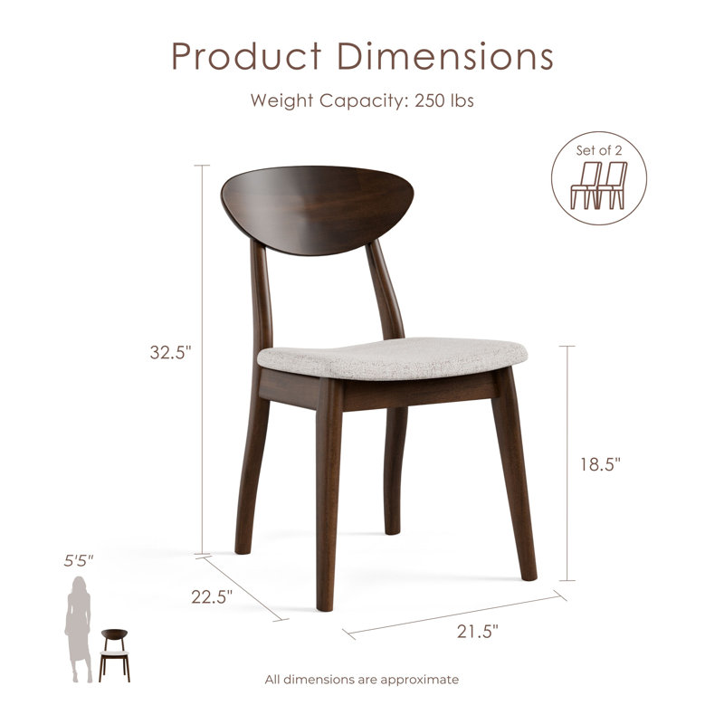 Rozella 5-Piece Solid Wood Dining Table Set