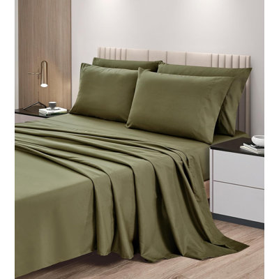 6-Piece Brushed Microfiber Bed Sheet Set
