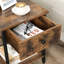 Nedra 40cm W Manufactured Wood Bedside Table-258794897