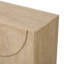 Grande armoire de rangement à 4 portes avec poignées semi-circulaires et tablettes réglables pour la salle à manger-453523176