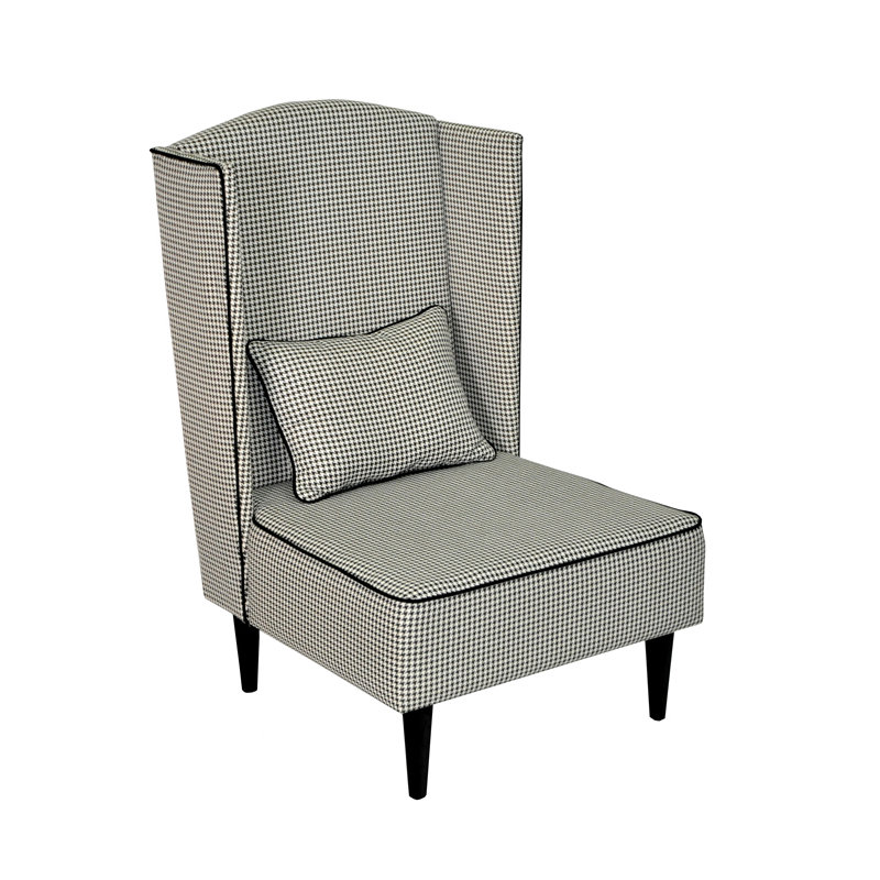 Pastel Upholstered Wingback Chair