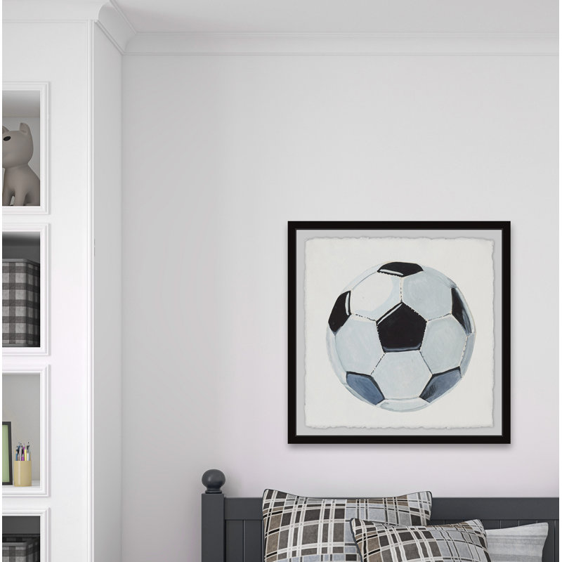 « football ball », art encadré Comanche, H 24 po x l 24 po x P 1,5 po