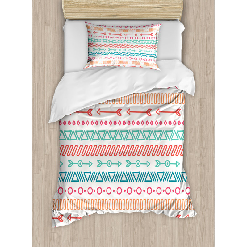 Rustic Geometric Shapes Duvet Cover