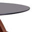 Table basse à structure croisée Creative avec plateau en verre trempé gris et rangement en forme d'éventail de couleur noyer. Parfait pour les salons, comme table basse ou table d'appoint. Idéal pour les petits espaces