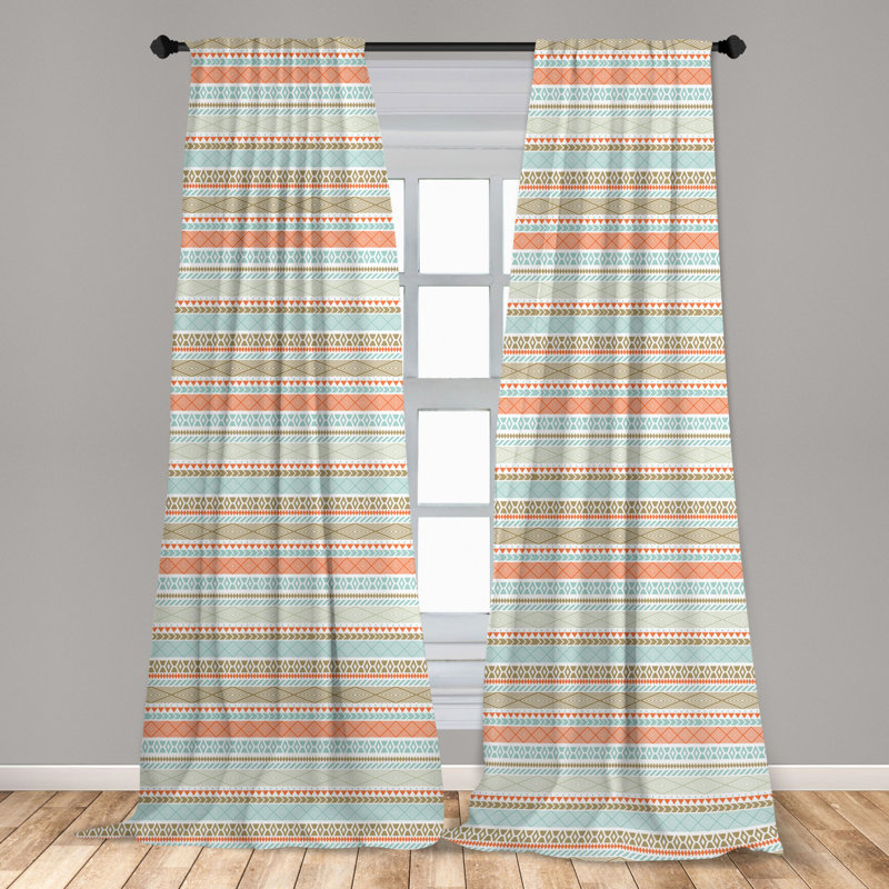 Akanni Slot Top Semi Sheer Curtains, Width 75 x Drop 245cm