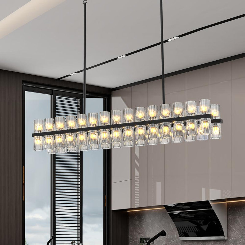 Crystal Chandeliers, Matte Black