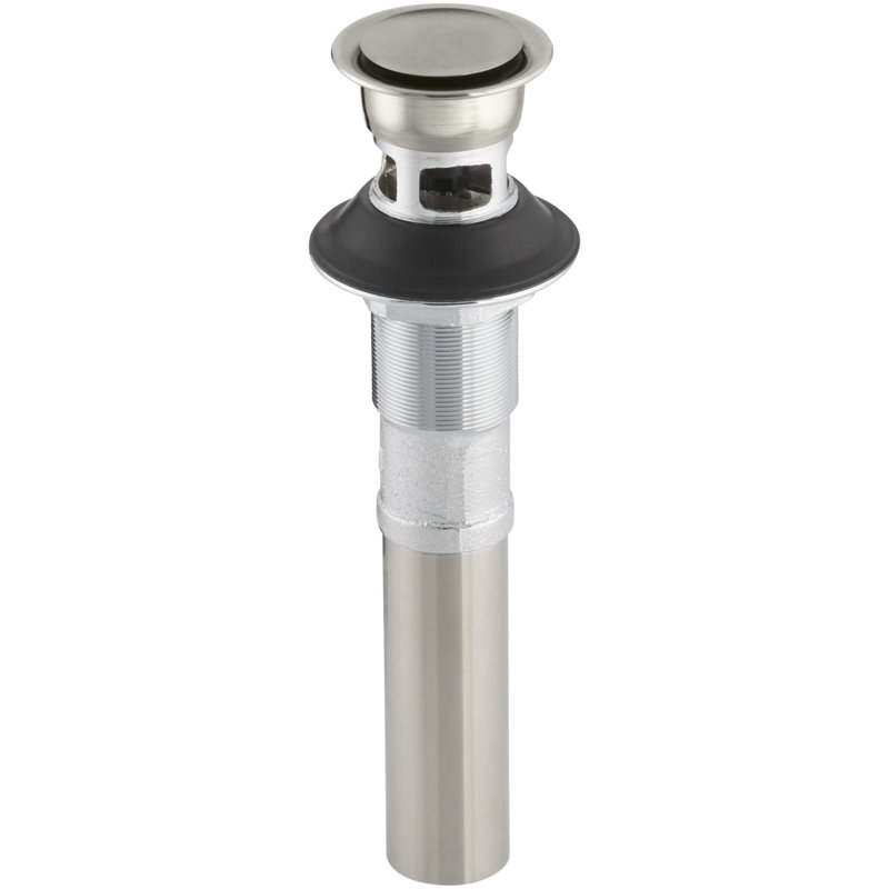 Pop-Up Bathroom Sink Drain, Yes, Vibrant Brushed Nickel