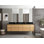 Cadge 84 " W Freestanding Standard Free Standing Single Double Vanity Bathroom Vanity With Quartz Top