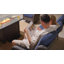 Mobilier de patio extérieur 7 pièces avec foyer, ensemble de conversation d'extérieur en osier 7 personnes Pe toutes saisons, chaises berçantes pivotantes pour terrasse, piscine, terrasse-618113930