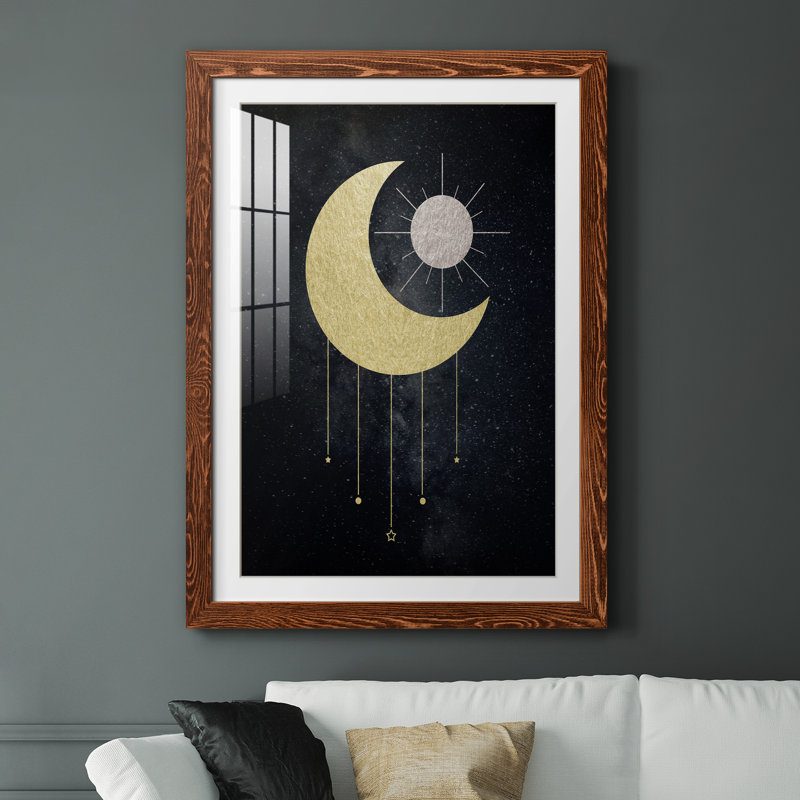 Bijou de lune - cadre photo, Cadre en érable, H 31 po x l 44 po x P 1 po