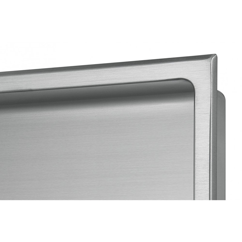 Niche pour la douche, Nickel brossé