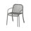 Yua Powder Coated Steel Outdoor Stackable Dining Armchair