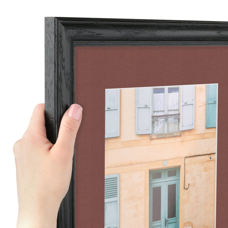 Cadre pour photo simple 16 po x 16 po en bois mat, Brique