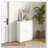 Slim Shoe Cabinet for Entryway Modern Hidden Shoe Storage Cabinet with 2 Flip Drawers and Adjustable Shelves