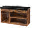 Banc de rangement rembourré en similicuir Colesha