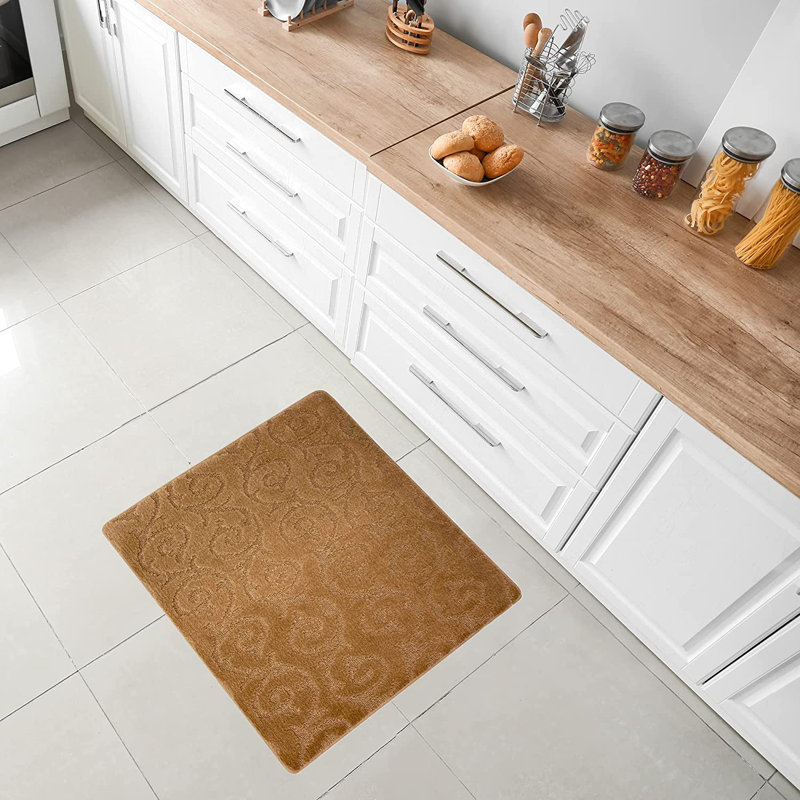 Tapis de cuisine Design, Beige, Carré 2 pi 8 po