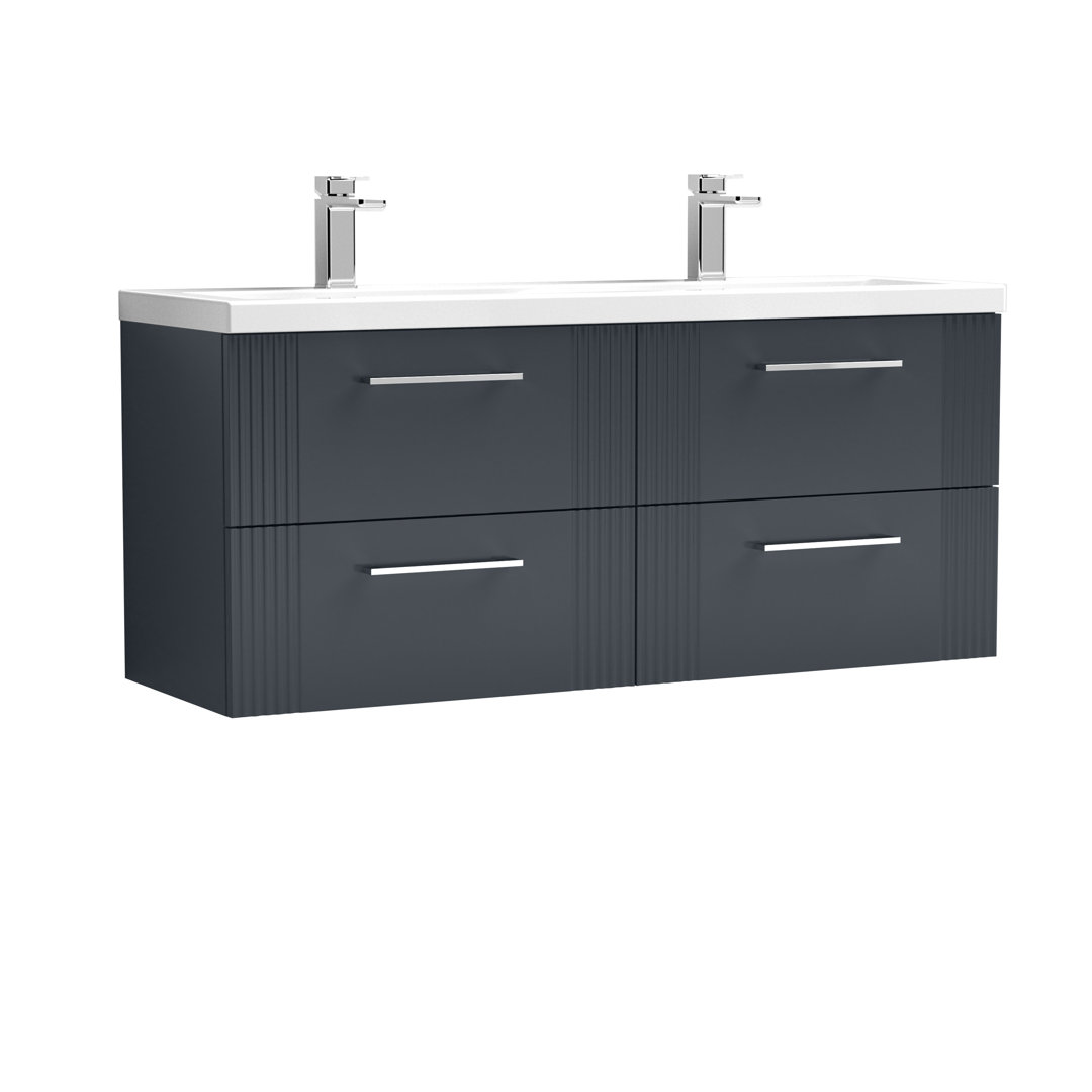 Deco 1205 mm Double Vanity with Integrated Basin
