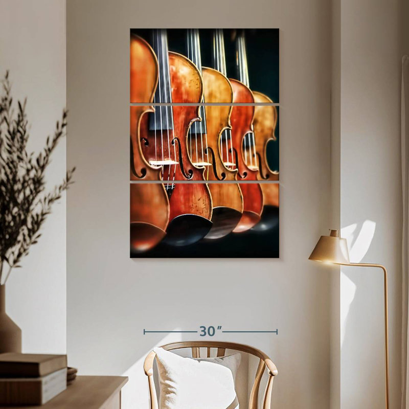 Abarca rangée de violons, H 65 po x l 42 po