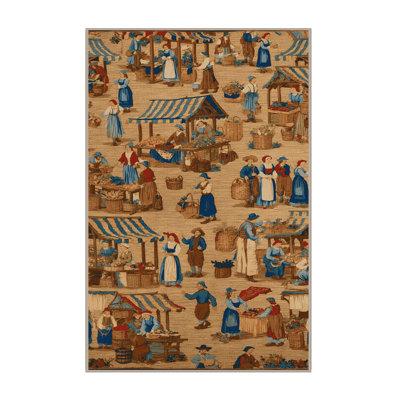 Tapis brun français lavable à la machine