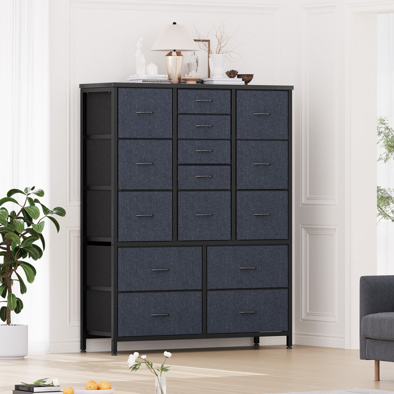  Commode 15 tiroirs haute en tissu