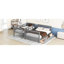 Grey Twinfull Bunk Bed, Safe & Versatile For Family Bedrooms Bed With , Grey, Practical Functional-1451386039