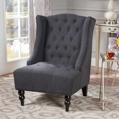 Daija 27.25'' Wide Tufted Wingback Chair -  Alcott HillÂ®, 455F4230B52F4B7291581B6A378BD030