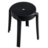 Stackable Plastic Chairs, 6 Units, Scratch-, 43cm Seat Height, Ideal For Adults Colorful Stools , 330lb Load Capacity, Slip Feature, Various Settings