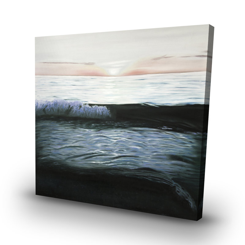 Desaturated sunset - 32"x32" art on canvas