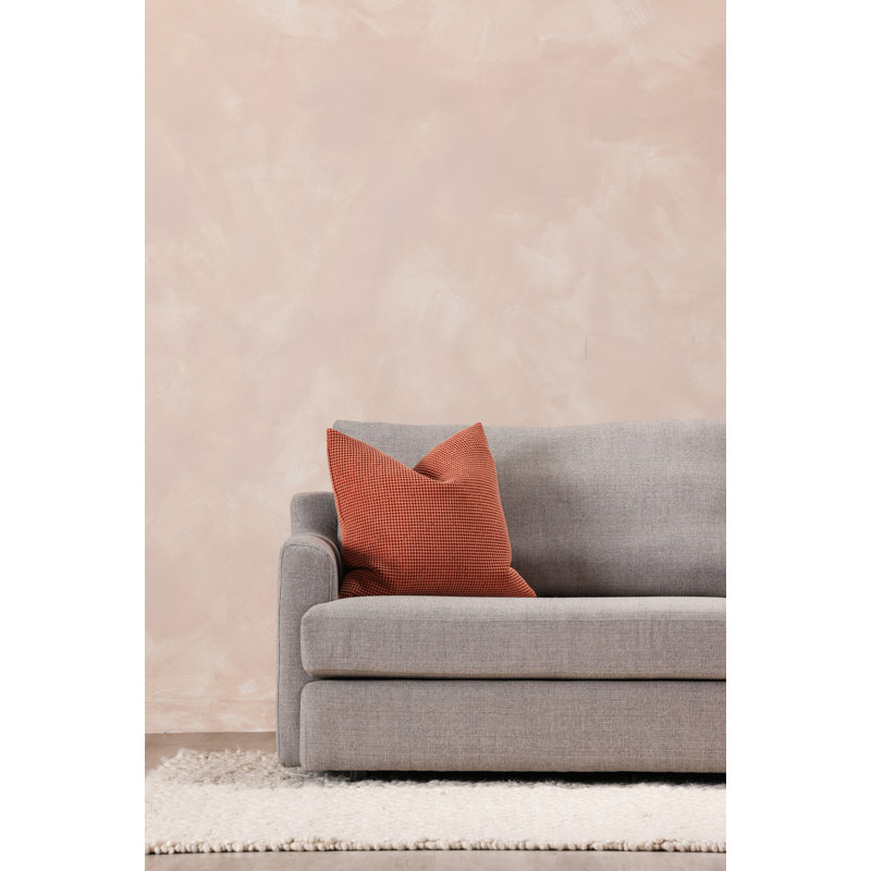 Ria 22'' Orange Cotton Transitional Pillow